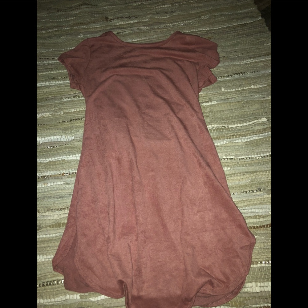 Pink velvet shirt/dress